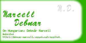 marcell debnar business card